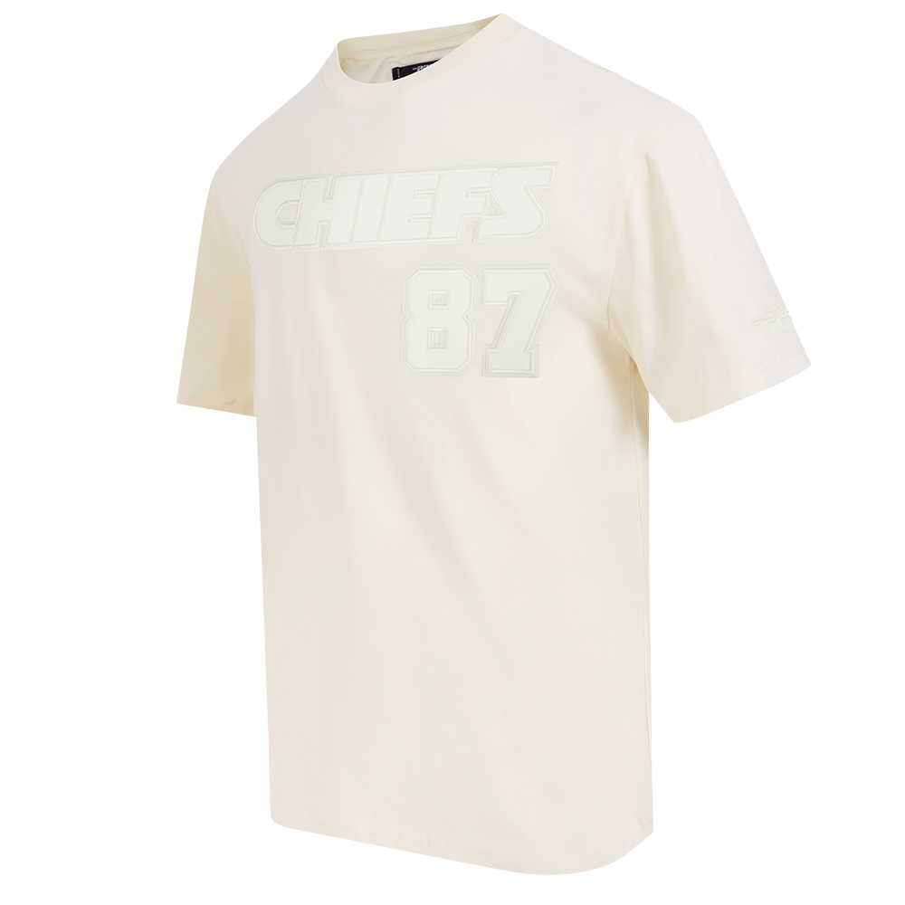 NFL KANSAS CITY CHIEFS TRAVIS KELCE #87 NEUTRAL MEN'S CJ DROP SHOULD (EGGSHELL)