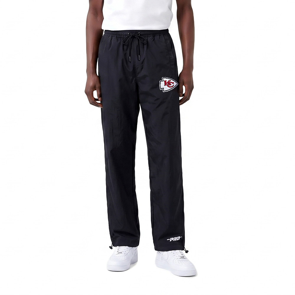 NFL KANSAS CITY CHIEFS PRE GAME MEN'S NYLON PANT (BLACK)