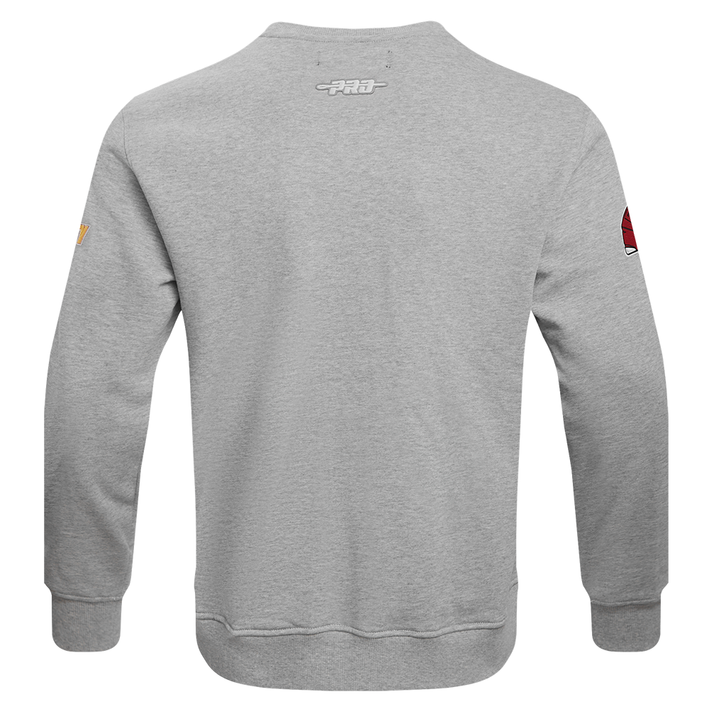 NFL KANSAS CITY CHIEFS OLD ENGLISH MEN'S CREWNECK (HEATHER GREY)