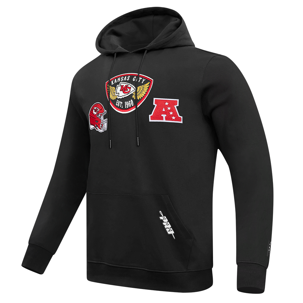 NFL KANSAS CITY CHIEFS BORN FOR SPORT MEN'S FLC PO HOODIE (BLACK)