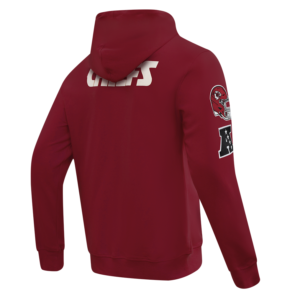 NFL KANSAS CITY CHIEFS MODERN ORIGINALS MEN'S FLC PO HOODIE (CARDINAL RED)