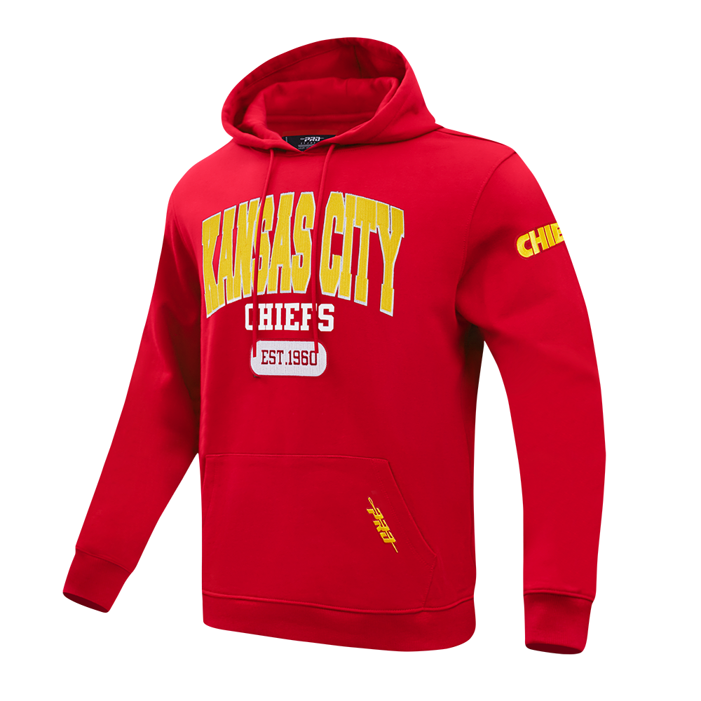 NFL KANSAS CITY CHIEFS CITY ARCH MEN'S FLC PO HOODIE (RED)