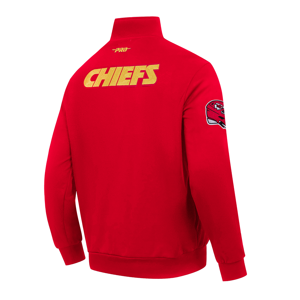 NFL KANSAS CITY CHIEFS CITY ARCH MEN'S FLC 1/4 ZIP (RED)
