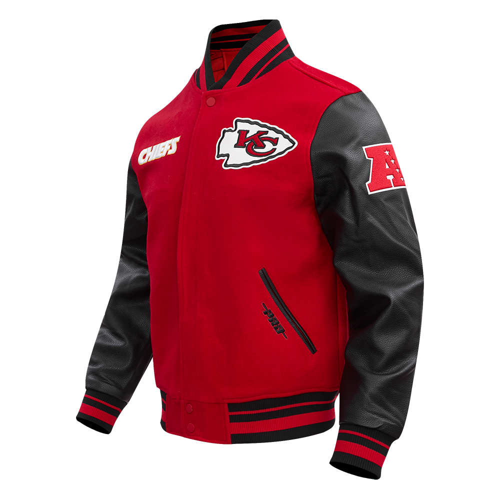 NFL KANSAS CITY CHIEFS RETRO CLASSIC MEN'SS RIB WOOL VARSTIY JACKET (R – Pro  Standard