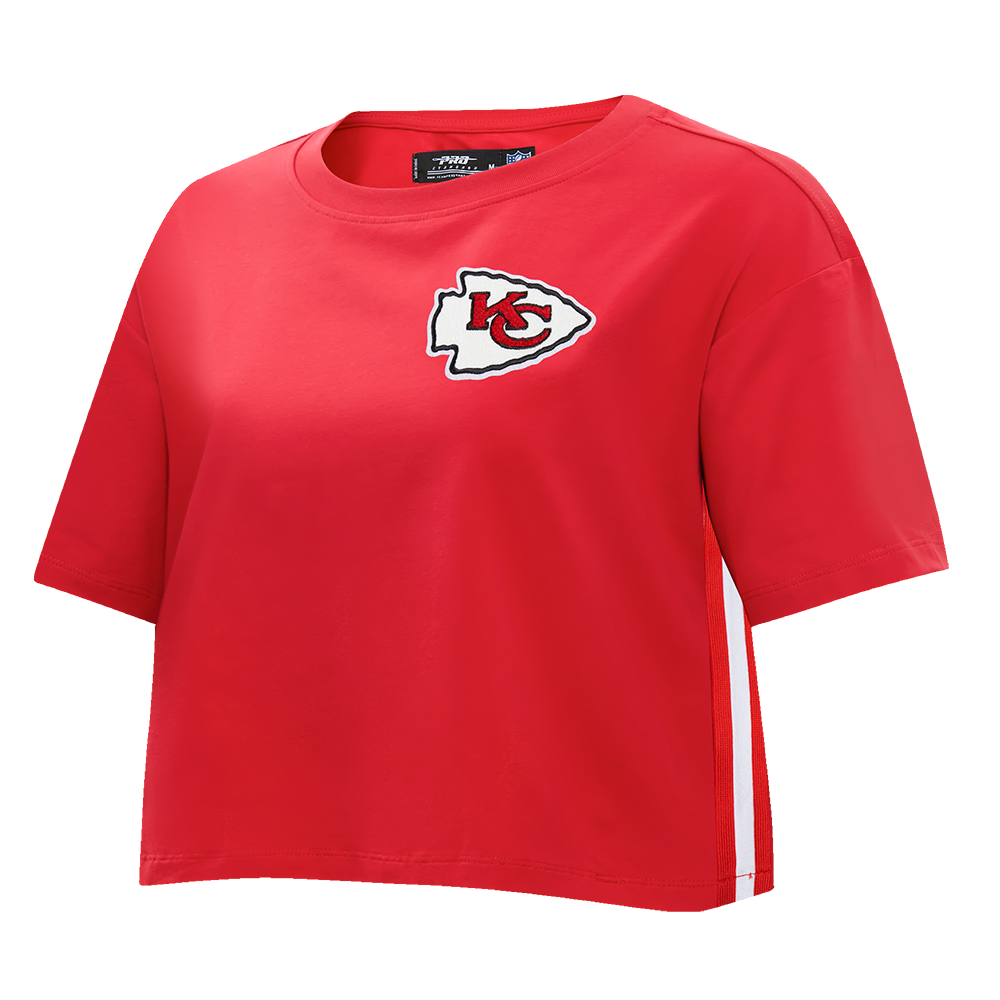 NFL KANSAS CITY CHIEFS MASHUP WOMEN'S BOXY TEE (RED)