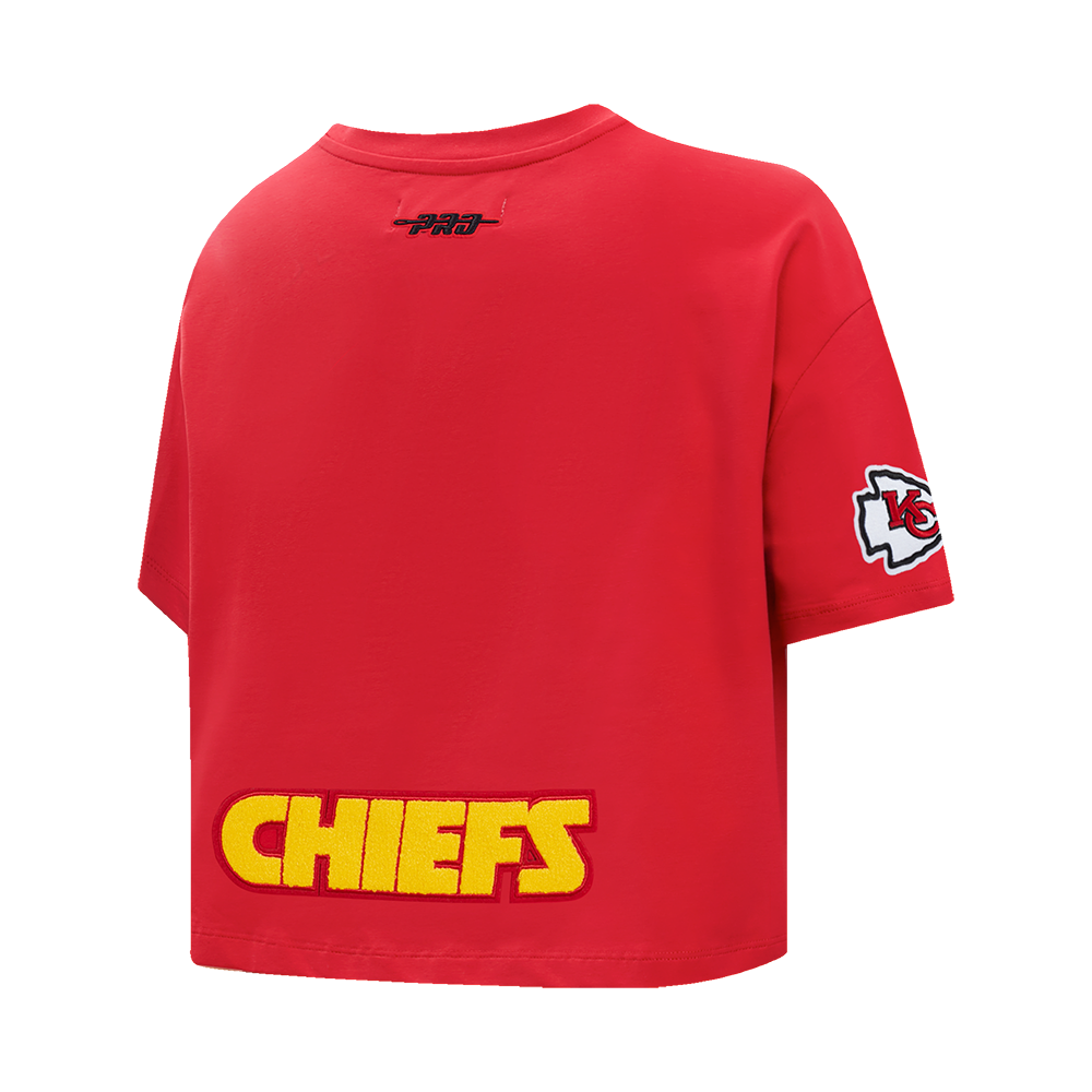 NFL KANSAS CITY CHIEFS TRAVIS KELCE #87 CLASSIC PNN WOMEN'S SJ BOXY TEE (Red)