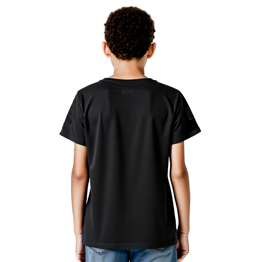 NFL KANSAS CITY CHIEFS TRIPLE BLACK BIG BOYS SINGLE JERSEY TEE (BLACK)