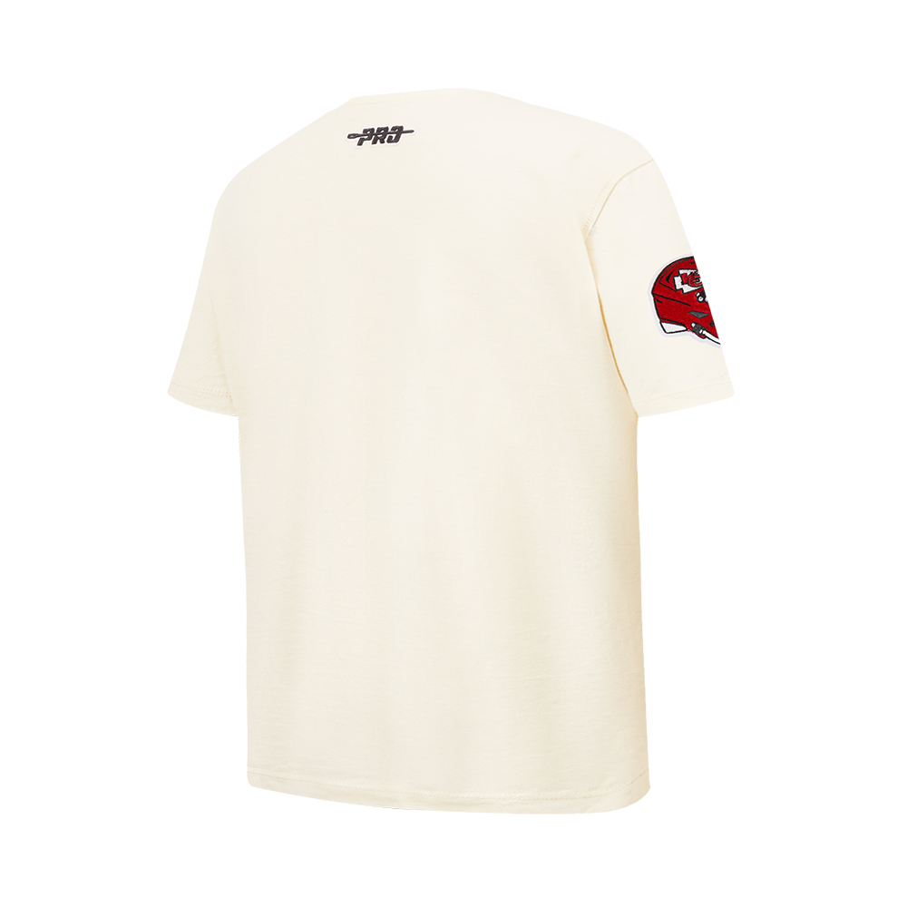 NFL KANSAS CITY CHIEFS RETRO CLASSIC BIG BOY'S SS TEE (EGGSHELL)