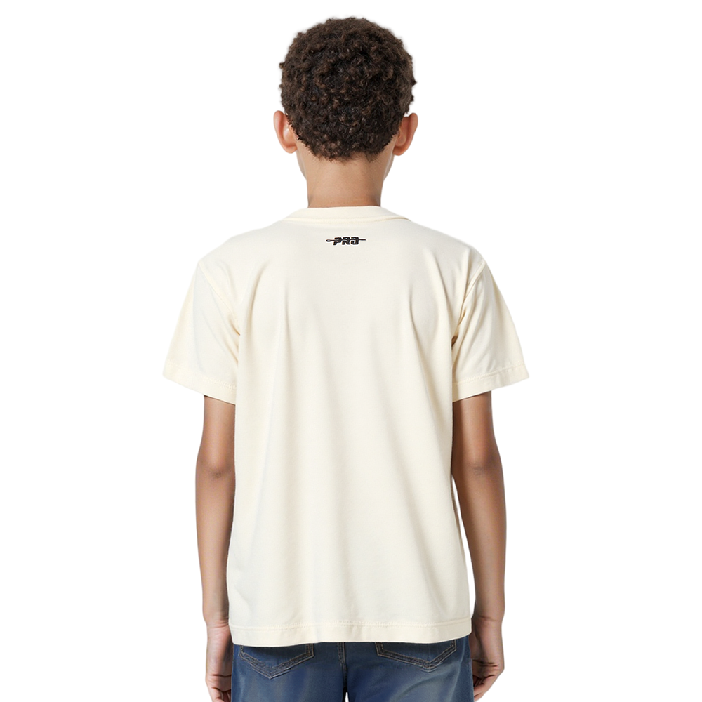 NFL KANSAS CITY CHIEFS RETRO CLASSIC SINGLE JERSEY BIG BOYS SINGLE JERSEY TAPING TEE (EGGSHELL/ RED)