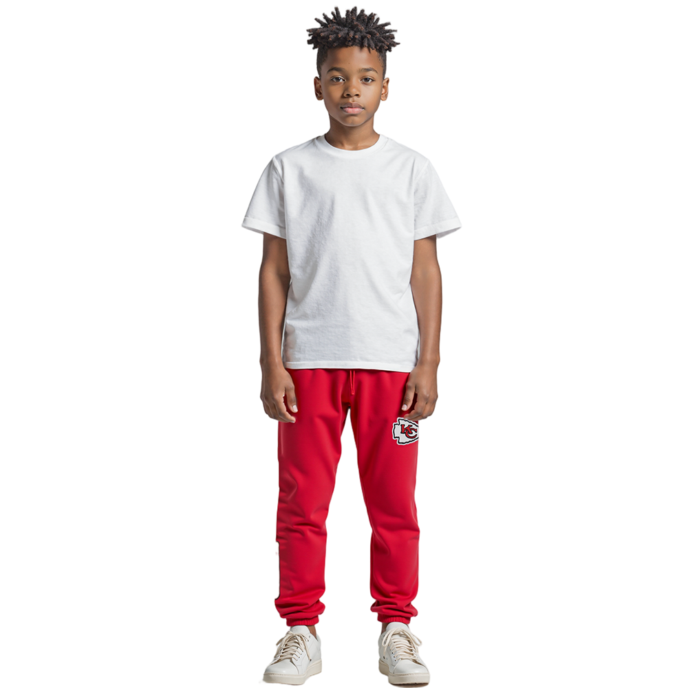 NFL KANSAS CITY CHIEFS CLASSIC BIG BOYS FLEECE SWEATPANT (RED)