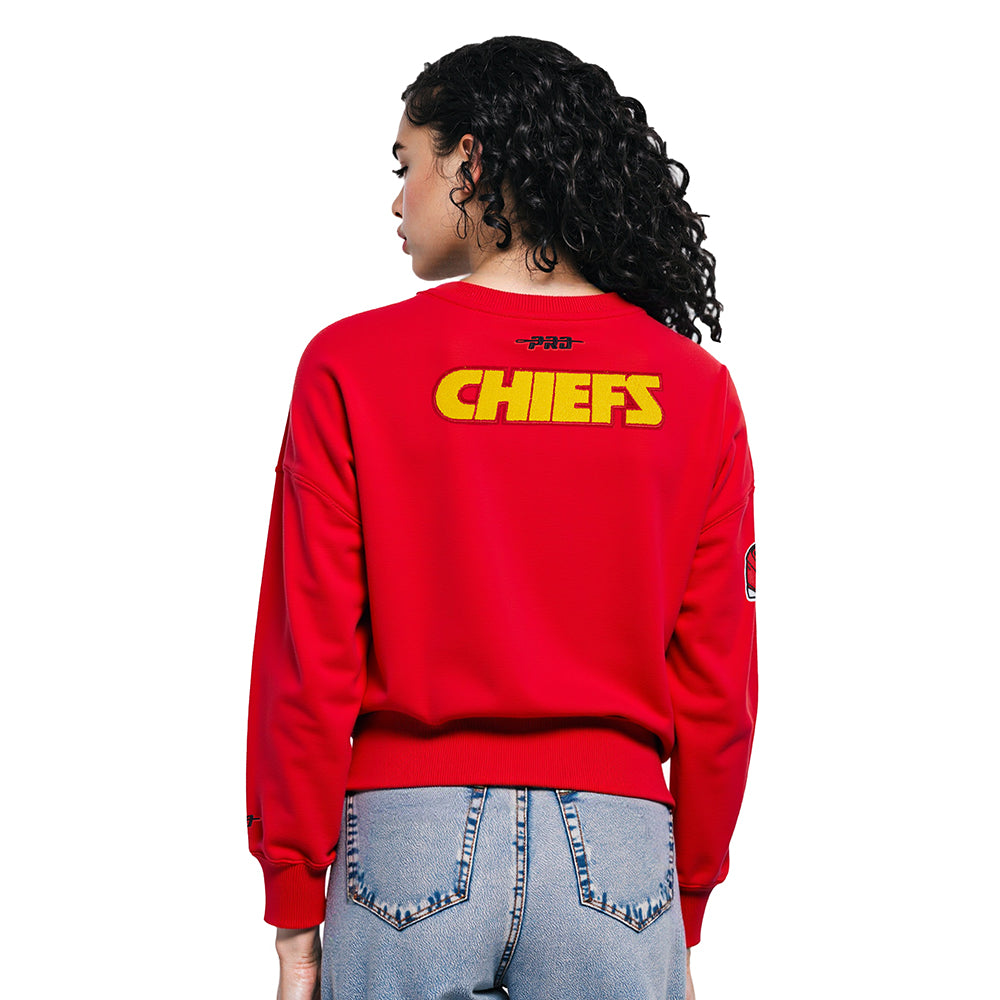 NFL KANSAS CITY CHIEFS TRAVIS KELCE #87 CLASSIC PNN WOMEN'S FLC CREWNECK