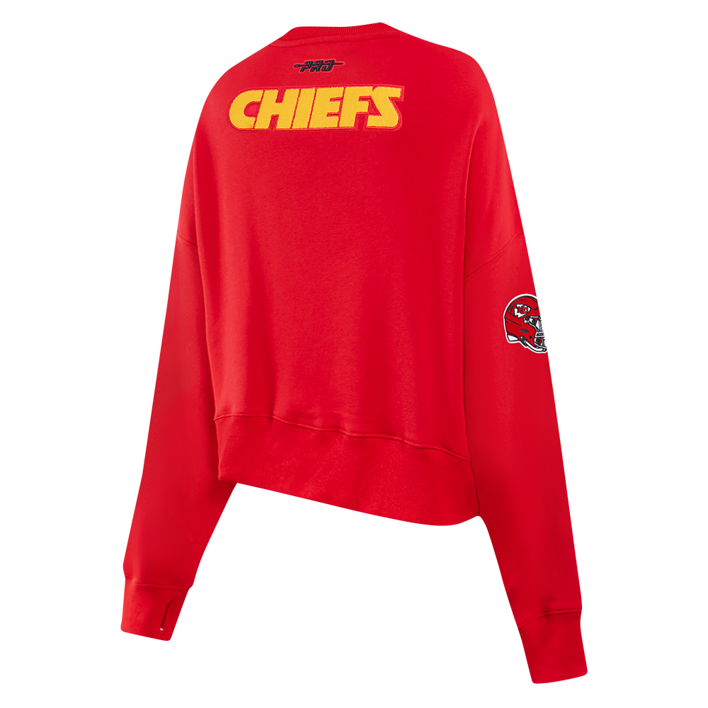 NFL KANSAS CITY CHIEFS PATRICK MAHOMES #15 CLASSIC PNN WOMEN'S FLC CREWNECK (Red)