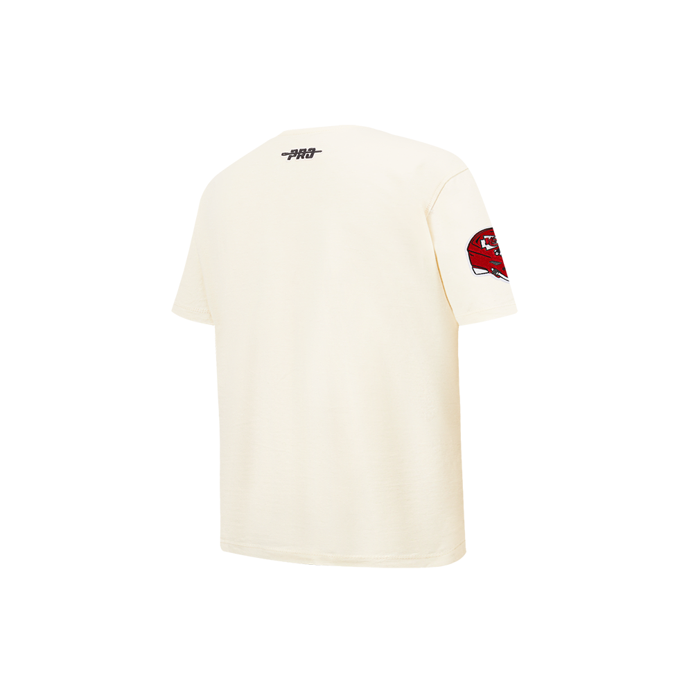 NFL KANSAS CITY CHIEFS RETRO CLASSIC LITTLE BOY'S SS TEE (EGGSHELL)