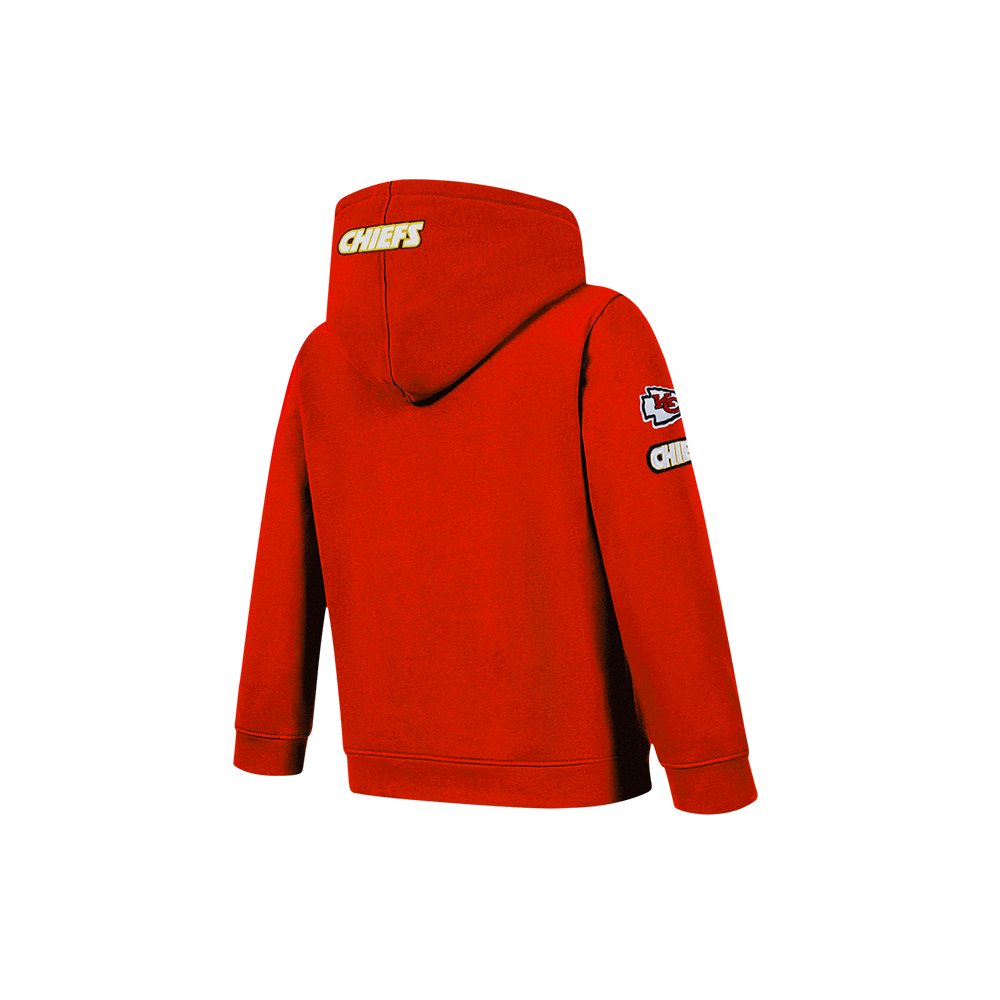 NFL KANSAS CITY CHIEFS CLASSIC LITTLE BOY'S FLC FZ HOODIE (RED)