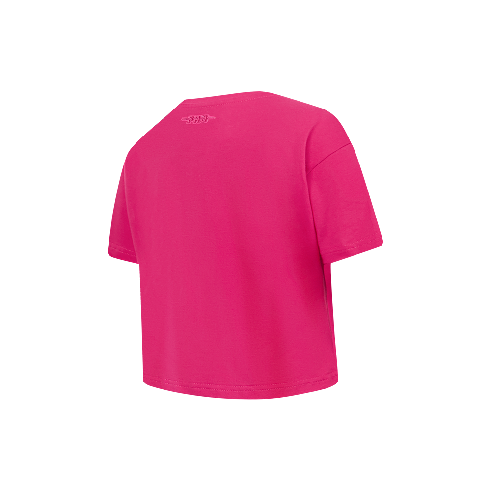 NFL KANSAS CITY CHIEFS CLASSIC TRIPLE PINK LITTLE GIRL'S SS BOXY TEE (BEETROOT PURPLE)