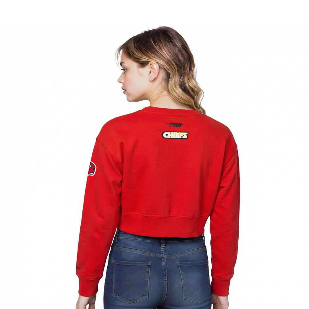 NFL KANSAS CITY CHIEFS CLASSIC LITTLE GIRL'S FLC CREWNECK (RED)