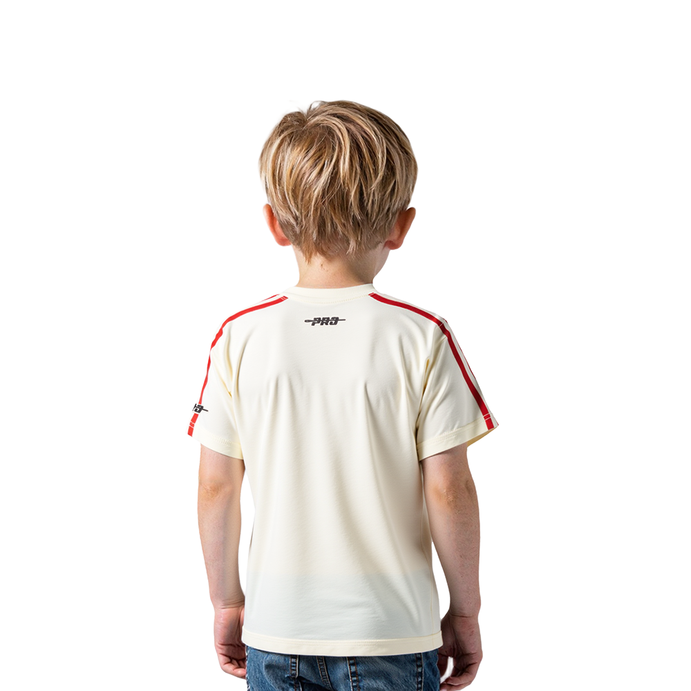 NFL KANSAS CITY CHIEFS RETRO CLASSIC TODDLER BOYS SHORT SLEEVE TAPING TEE (EGGSHELL/ RED)