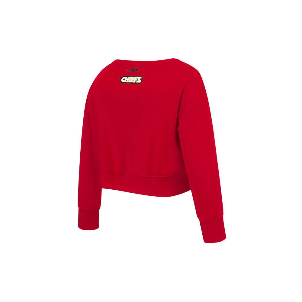 NFL KANSAS CITY CHIEFS CLASSIC TODDLER GIRL'S FLC CREWNECK (RED)