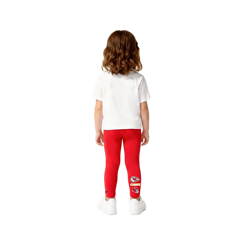 NFL KANSAS CITY CHIEFS RETRO CLASSIC TODDLER GIRLS LEGGING (RED)