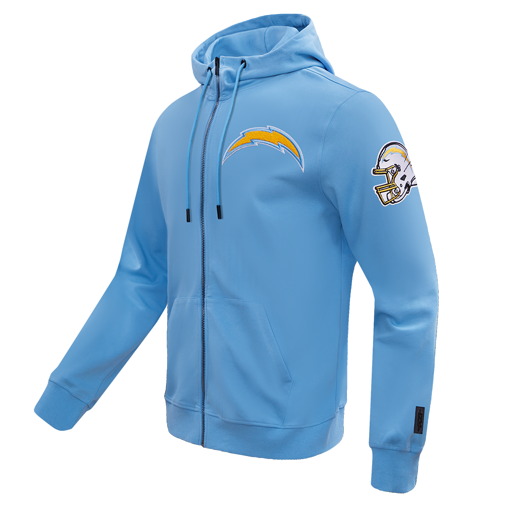 NFL LOS ANGELES CHARGERS CLASSIC CHENILLE ZIP HOODIE (UNIVERSITY BLUE)