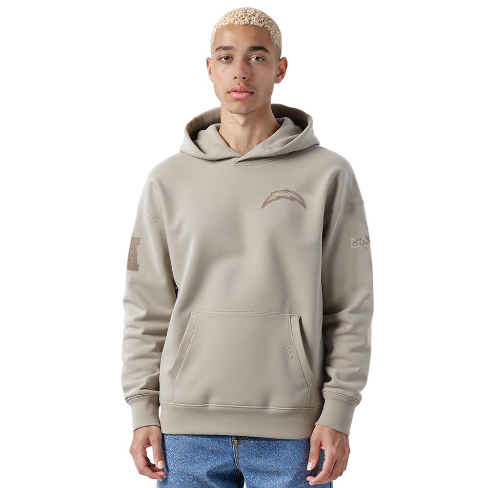 NFL LOS ANGELES CHARGERS PRO GAME DAY MEN'S DBL KNIT JACKET (BLACK/SILVER/WHITE)