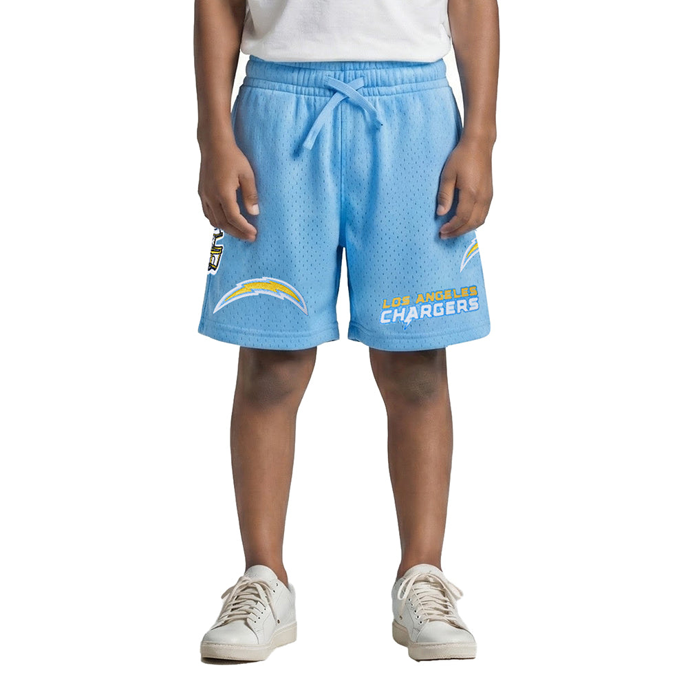 NFL LOS ANGELES CHARGERS CLASSIC LITTLE BOY'S MESH SHORT (UNIVERSITY BLUE)