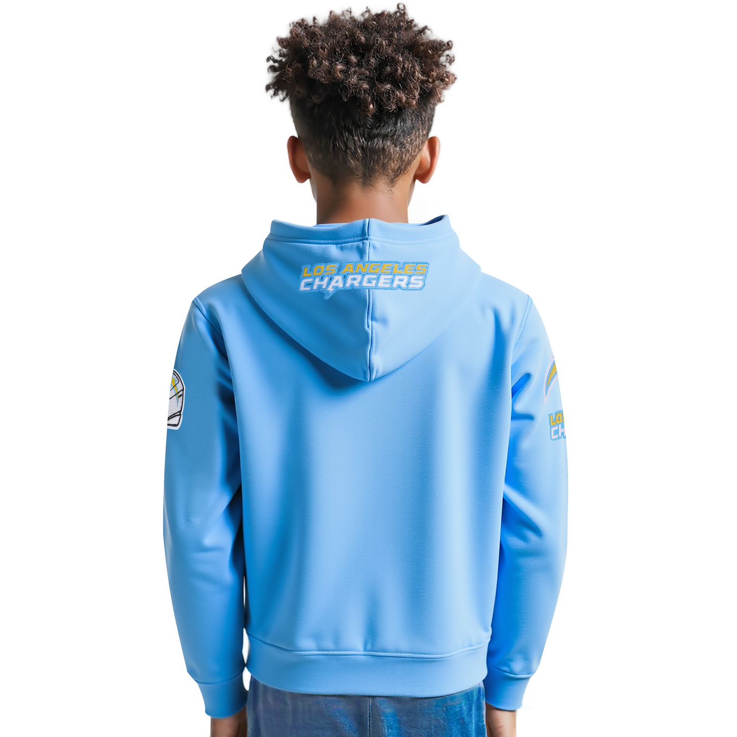 NFL LOS ANGELES CHARGERS CLASSIC LITTLE BOYS FLEECE PULLOVER HOODIE (UNIVERSITY BLUE)