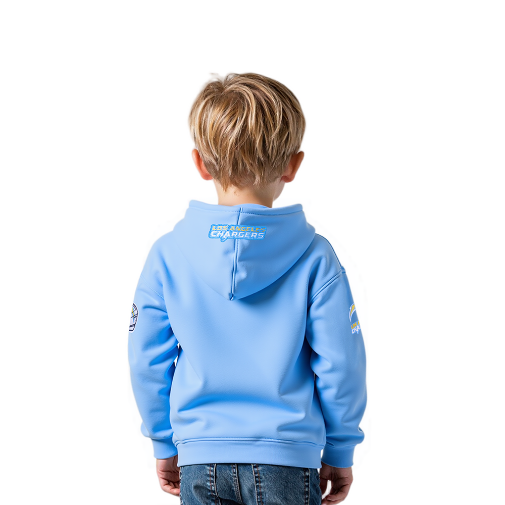 NFL LOS ANGELES CHARGERS CLASSIC TODDLER BOYS FLEECE PULLOVER HOODIE (UNIVERSITY BLUE)