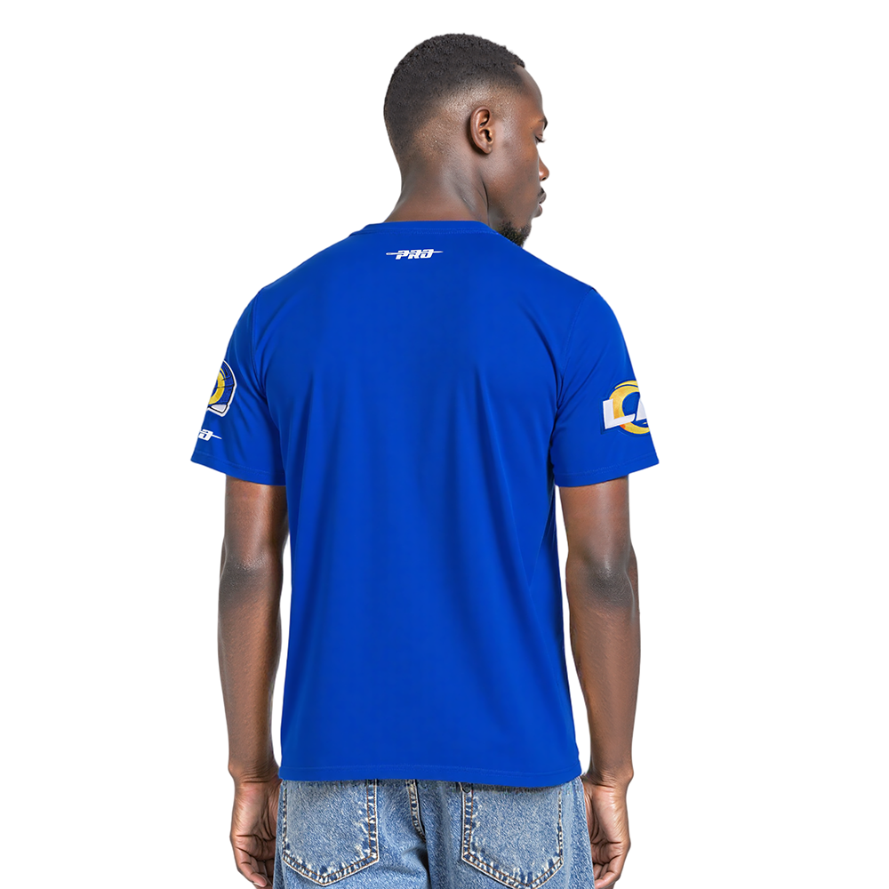 NFL LOS ANGELES RAMS SCRIPT TAIL MEN'S SJ TEE (ROYAL BLUE)