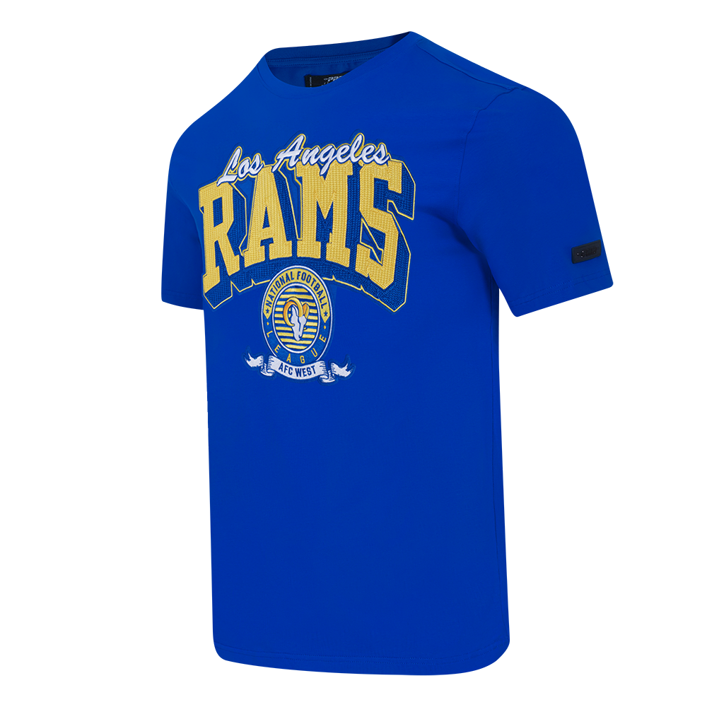 NFL LOS ANGELES RAMS TEAM BADGE MEN'S WM SJ TEE (ROYAL BLUE)