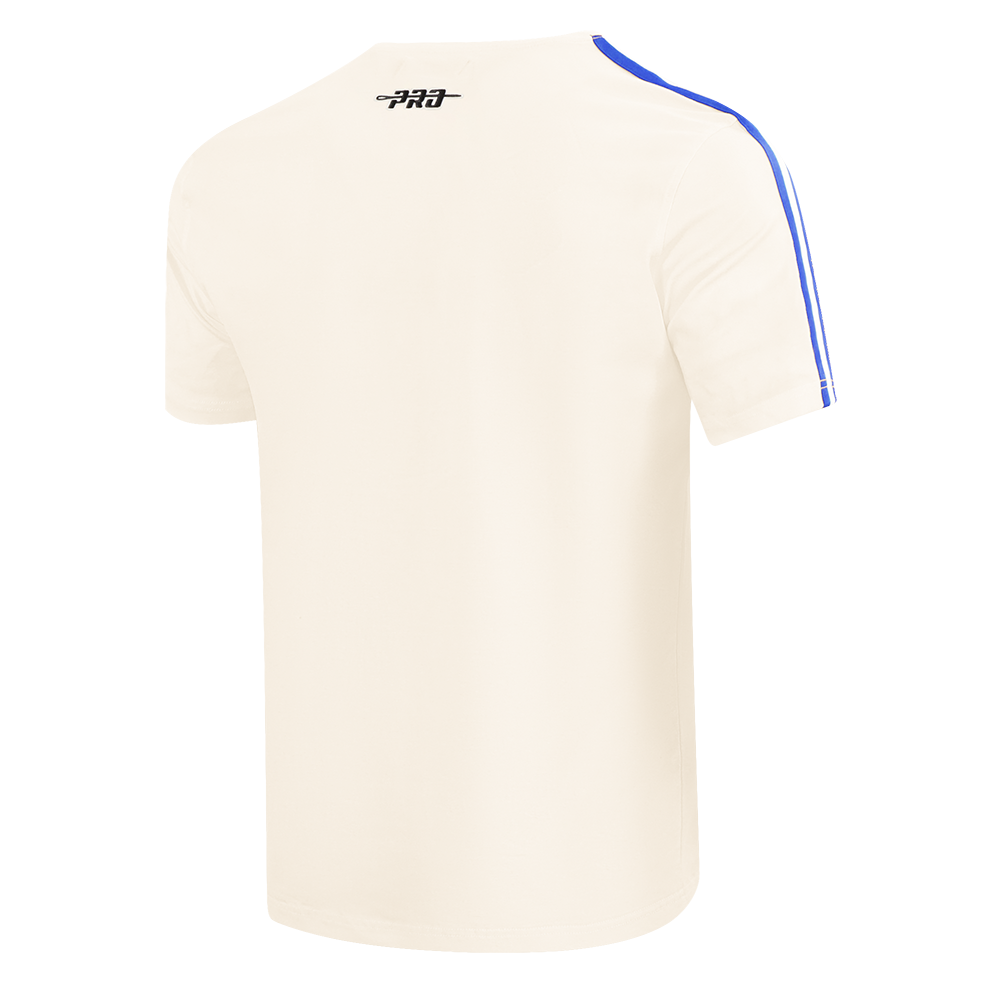 NFL LOS ANGELES RAMS RETRO CLASSIC MEN'S STRIPED TEE (EGGSHELL/ ROYAL BLUE)