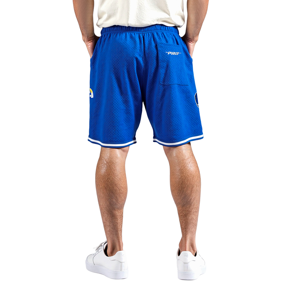 NFL LOS ANGELES RAMS CLASSIC MESH MEN'S SHORT (ROYAL BLUE)
