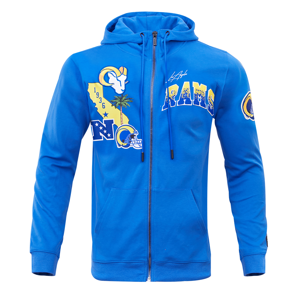 la rams zip up hoodie