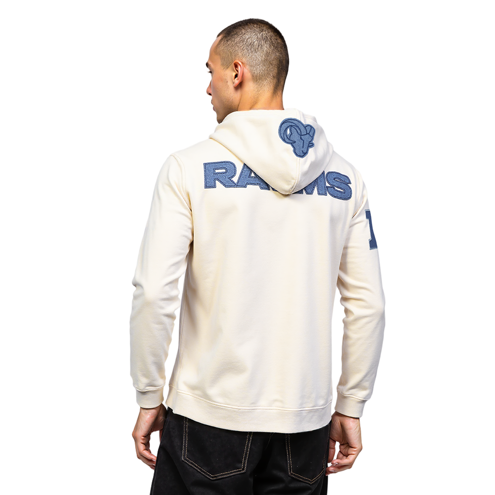 NFL LOS ANGELES RAMS VARSITY BLUES MEN'S FLC PO HOODIE (LINEN)