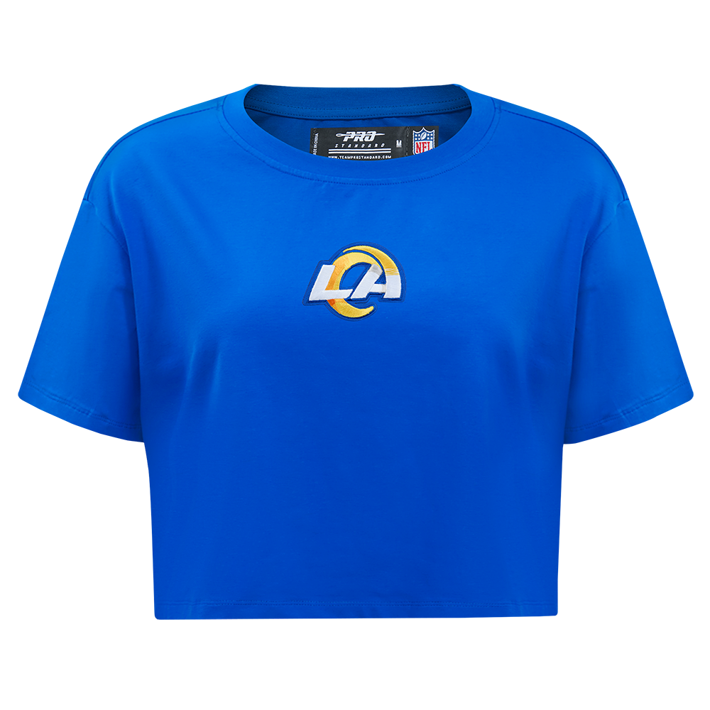 NFL LOS ANGELES RAMS WINGSPAN WOMEN'S SJ BOXY TEE (ROYAL BLUE)