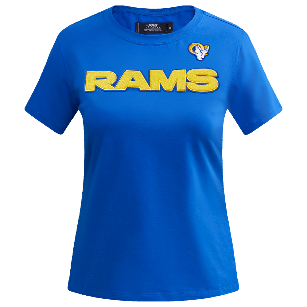 NFL LOS ANGELES RAMS CLASSIC WOMEN S SLIM FIT TEE ROYAL BLUE Pro Standard