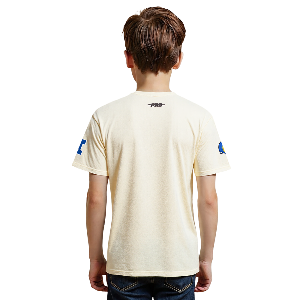 NFL LOS ANGELES RAMS RETRO CLASSIC BIG BOY'S SS TEE (EGGSHELL)