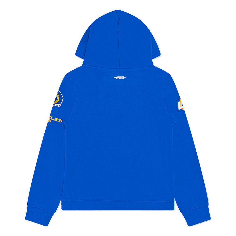 NFL LOS ANGELES RAMS CLASSIC BIG BOYS FLEECE PULLOVER HOODIE (ROYAL BLUE)