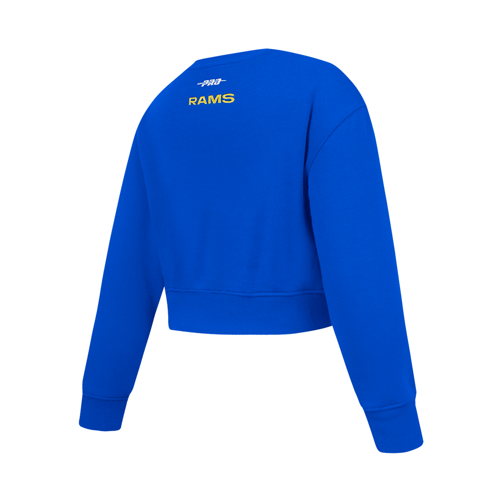 NFL LOS ANGELES RAMS CLASSIC BIG GIRL'S FLC CREWNECK (ROYAL BLUE)