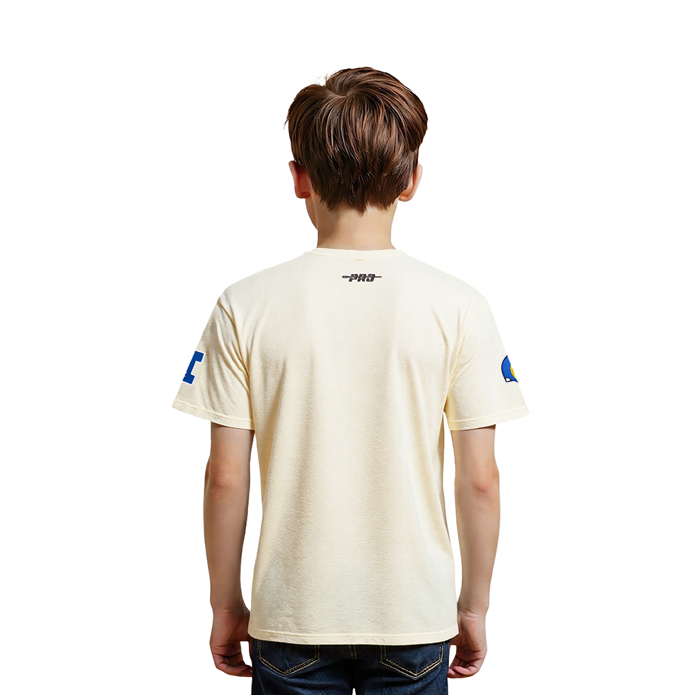 NFL LOS ANGELES RAMS RETRO CLASSIC LITTLE BOY'S SS TEE (EGGSHELL)
