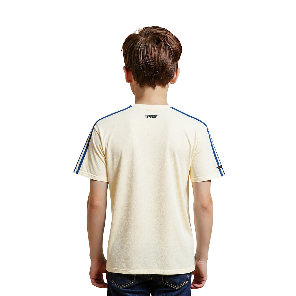NFL LOS ANGELES RAMS RETRO CLASSICS LITTLE BOY'S SS TAPING TEE (EGGSHELL/ROYAL BLUE)