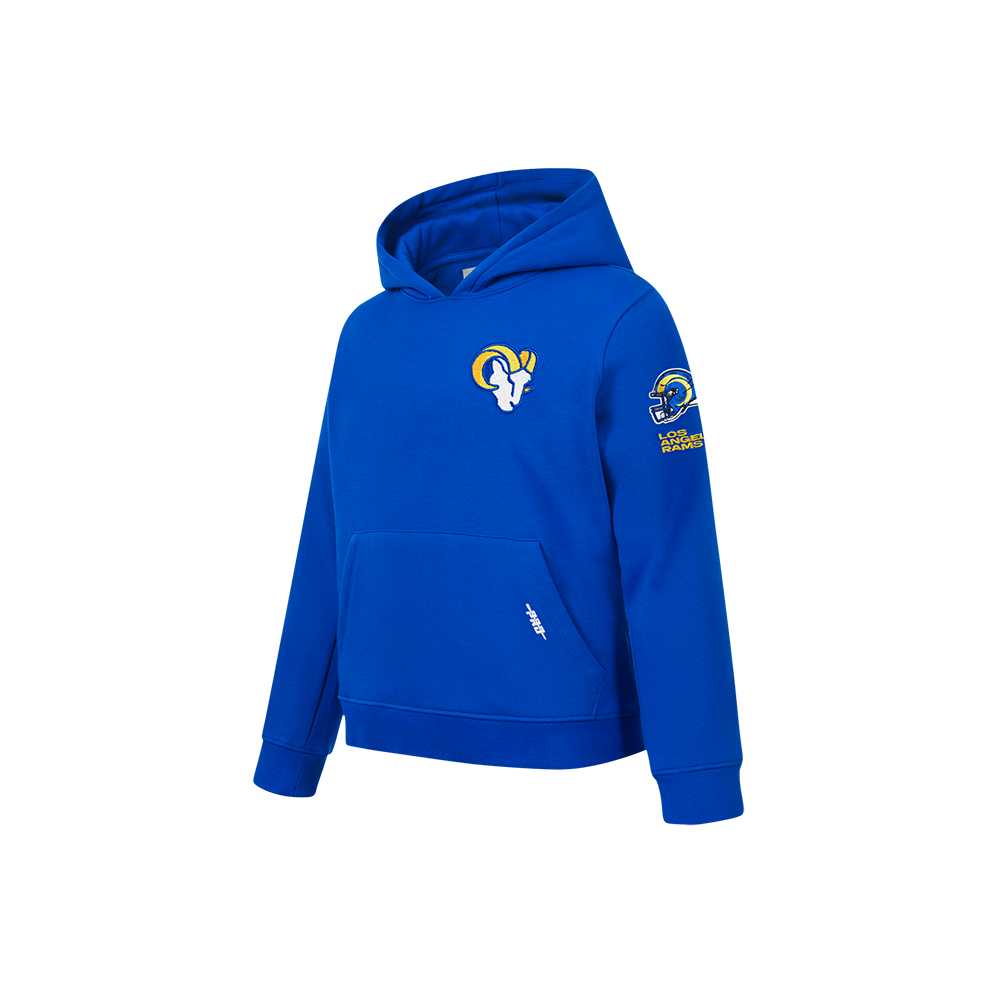 NFL LOS ANGELES RAMS CLASSIC LITTLE BOYS FLEECE PULLOVER HOODIE (ROYAL BLUE)