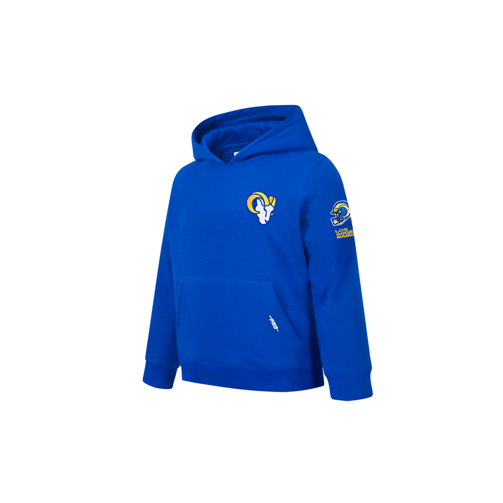NFL LOS ANGELES RAMS CLASSIC TODDLER BOYS FLEECE PULLOVER HOODIE (ROYAL BLUE)