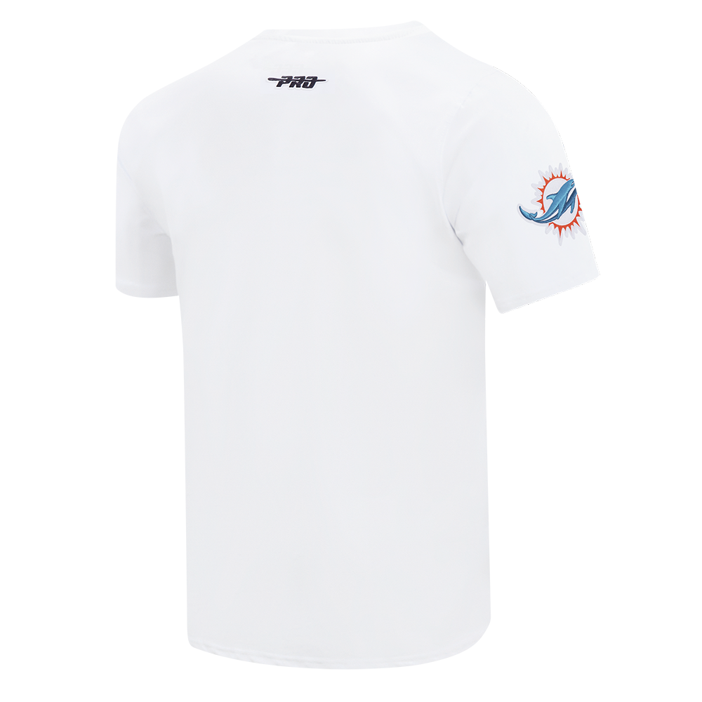 NFL MIAMI DOLPHINS OLD ENGLISH MEN'S TEE (WHITE)