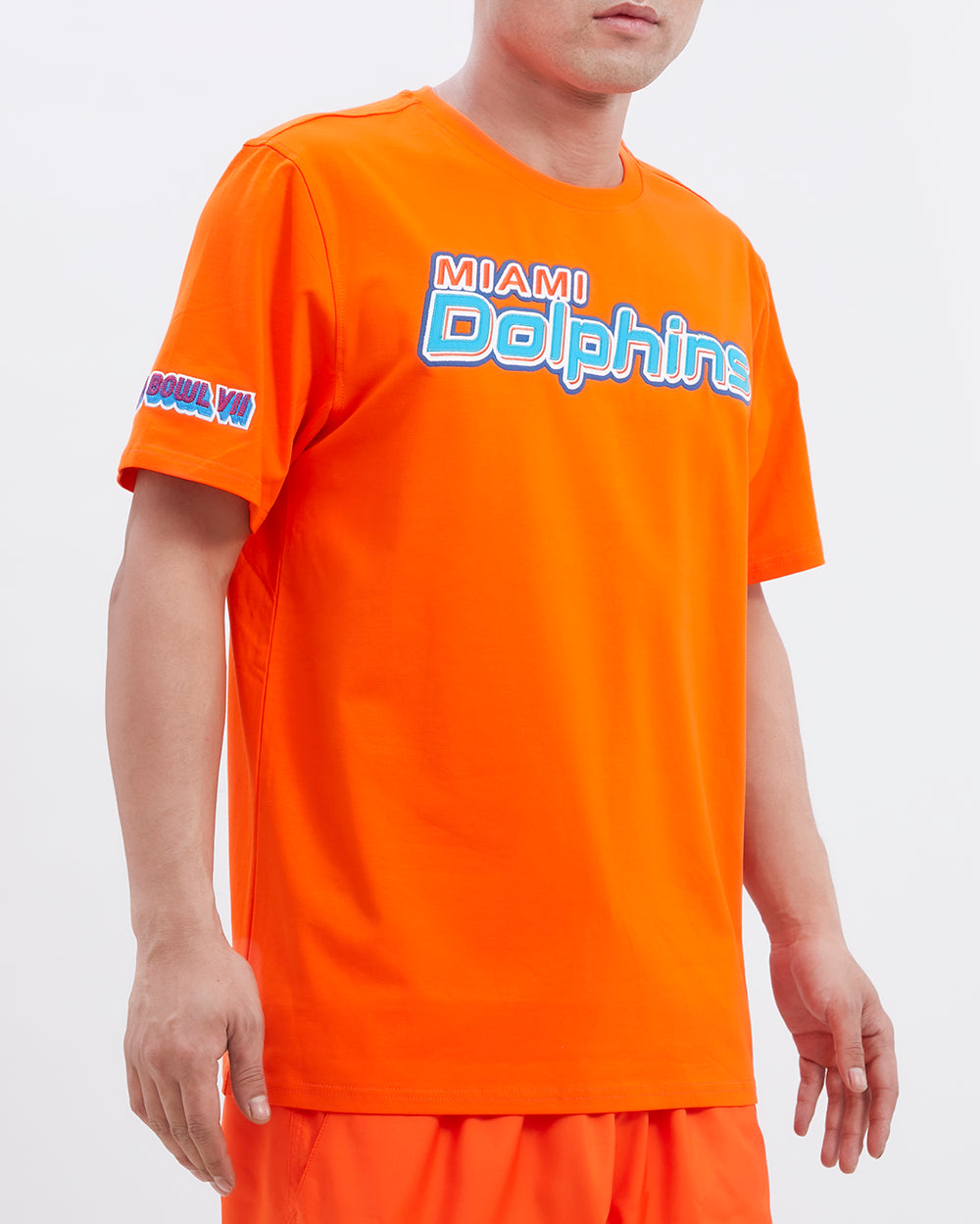 MIAMI DOLPHINS TACKLE TWILL SJ TEE (ORANGE) – Pro Standard