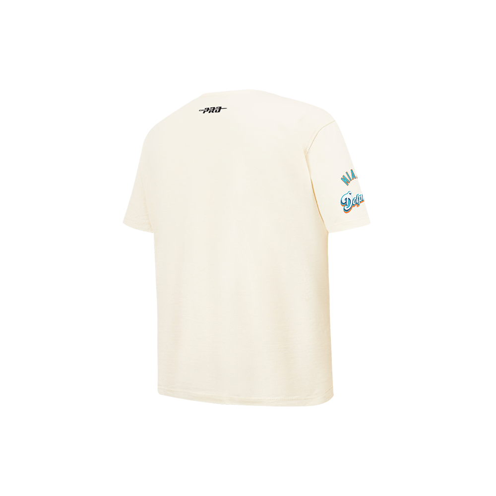 NFL MIAMI DOLPHINS RETRO CLASSIC LITTLE BOY'S SS TEE (EGGSHELL)