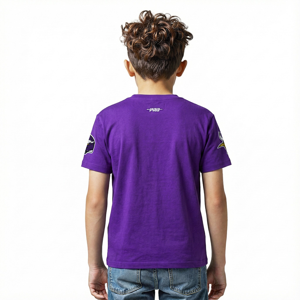 NFL MINNESOTA VIKINGS CLASSIC BIG BOY'S SJ TEE (PURPLE)