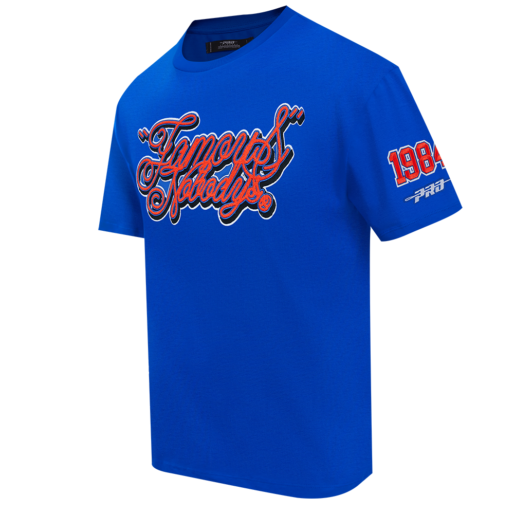 FAMOUS NOBODYS HALL OF FAME MEN'S CJ DROP SHOULDER TEE (ROYAL BLUE)