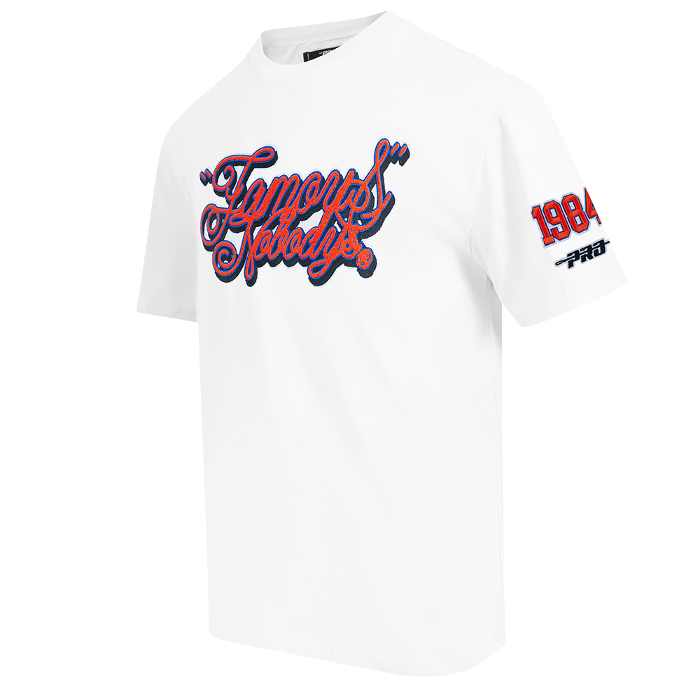 FAMOUS NOBODYS HALL OF FAME MEN'S CJ DROP SHOULDER TEE (WHITE)