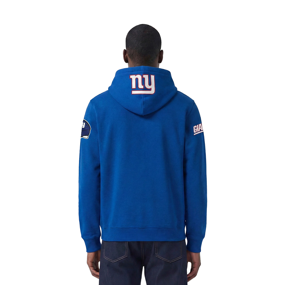 NFL NEW YORK GIANTS SCRIPT TAIL MEN'S RIB FLC PO HOODIE (DODGER BLUE)